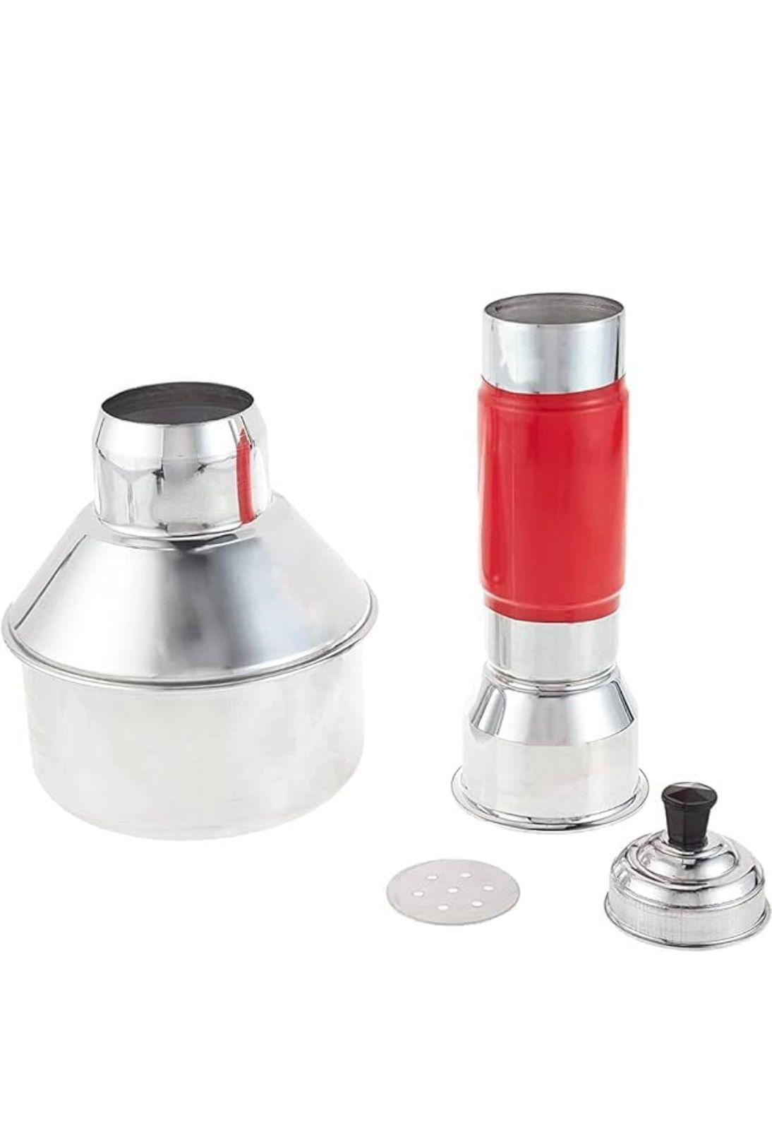 ANKETRAS Aluminium Puttu Maker 1.5 L, Kerala Puttu Kudam with Steamer Tube, Steam Lid & Perforated Disc, Compact Puttu Steamer Pot for Rice Puttu, South Indian Breakfast Cooking